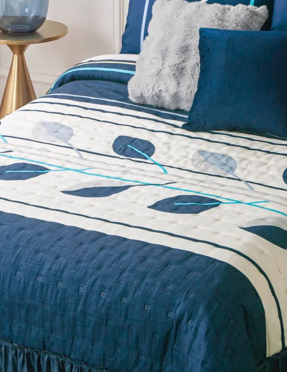 Set de colcha Volante Portofino Blue 6