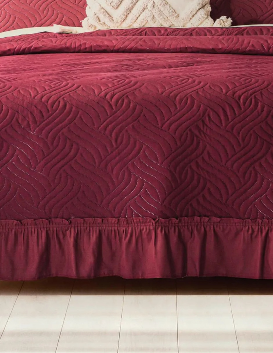 Set de colcha Volante Grosella Negra 5