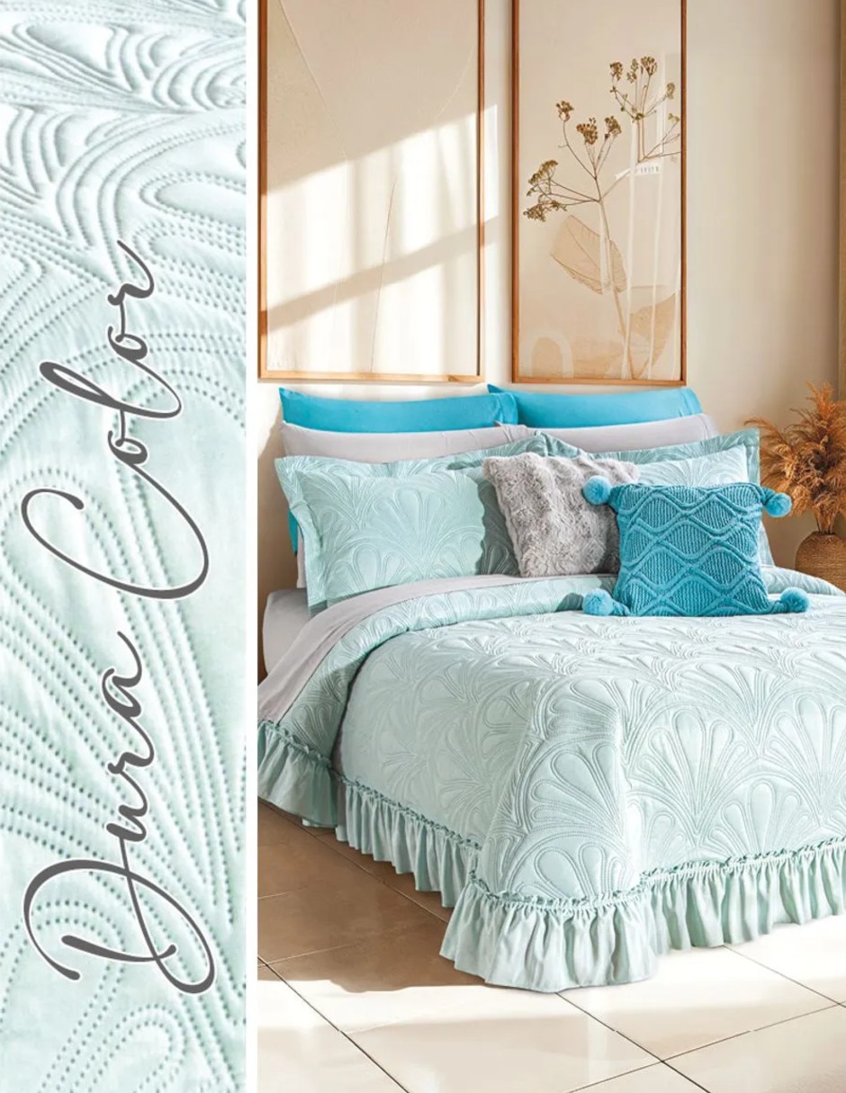 Set de colcha Volante Acqua Sorbet 5