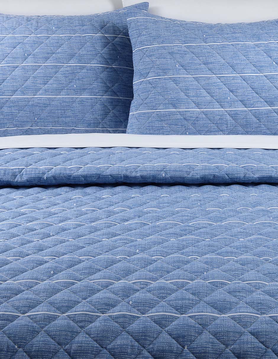 Set de colcha HUDSON BLUE 2