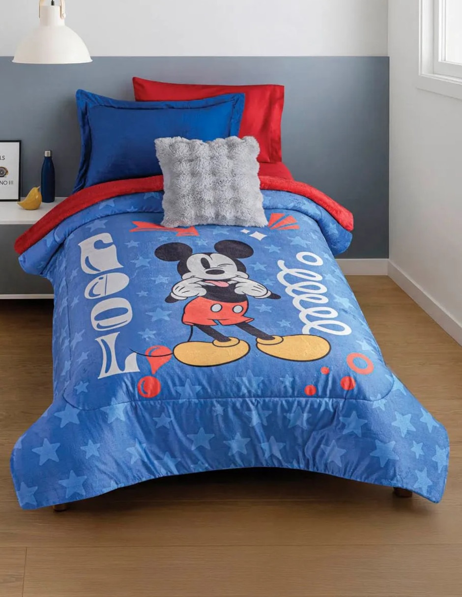 Cobertor Mickey Mouse Acolchado Invernal Mickey estampado Infantil Cobertor Mickey Mouse Acolchado Invernal Mickey estampado Infantil
