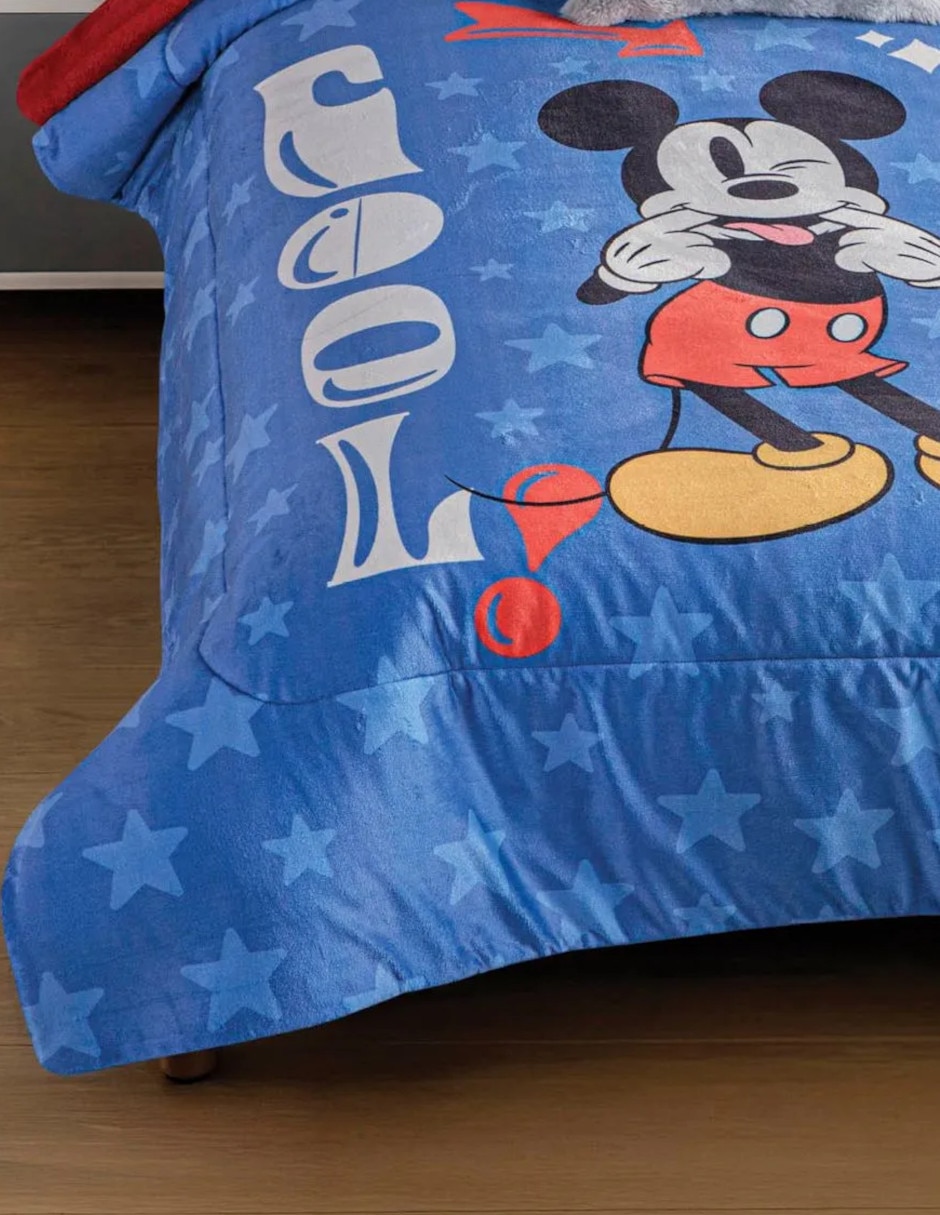 Cobertor Mickey Mouse Acolchado Invernal Mickey estampado Infantil 3