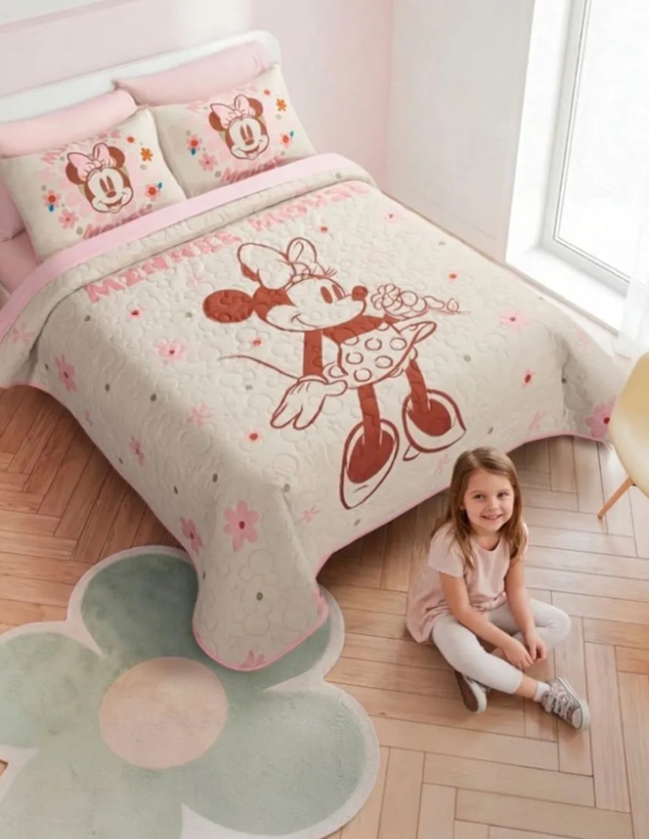 Colcha Minnie Flowers 2