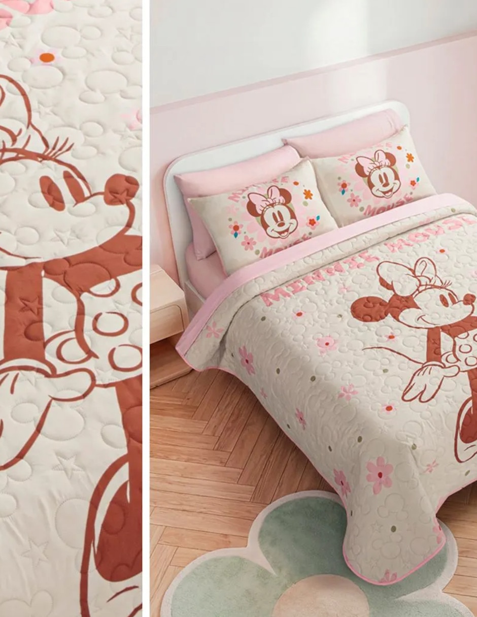 Colcha Minnie Flowers 4