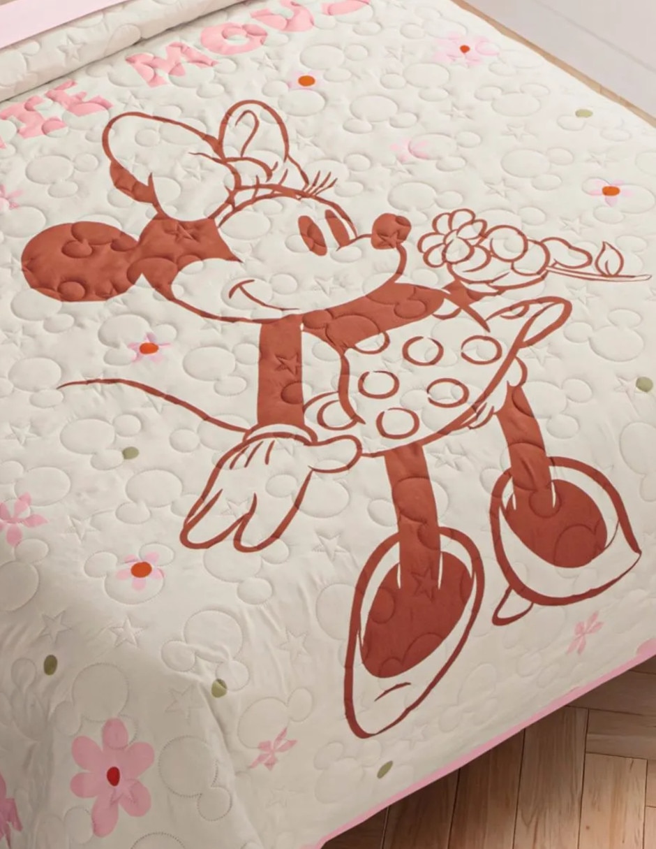 Colcha Minnie Flowers 5