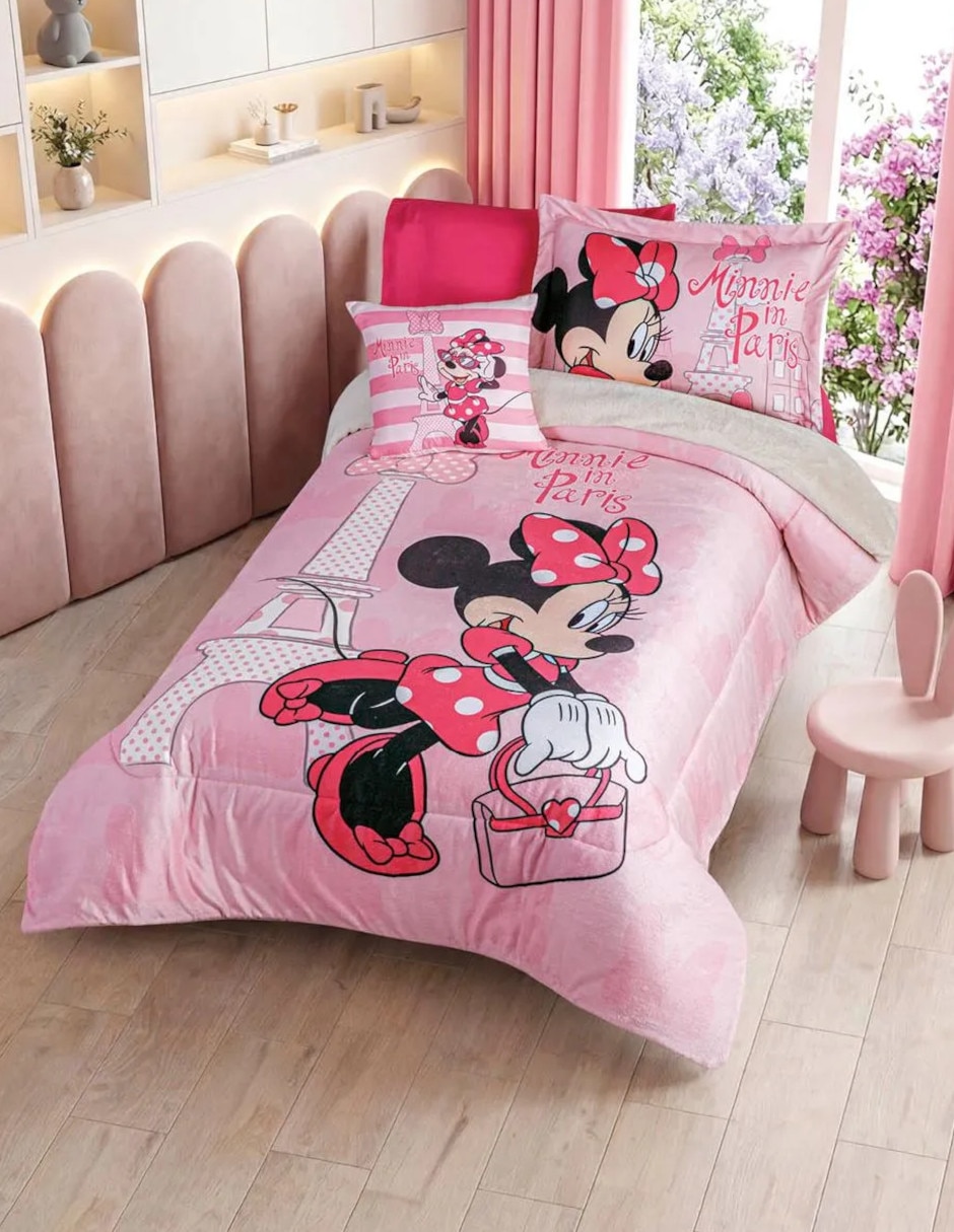 Cobertor Minnie Minnie Francia estampado Infantil Cobertor Minnie Minnie Francia estampado Infantil