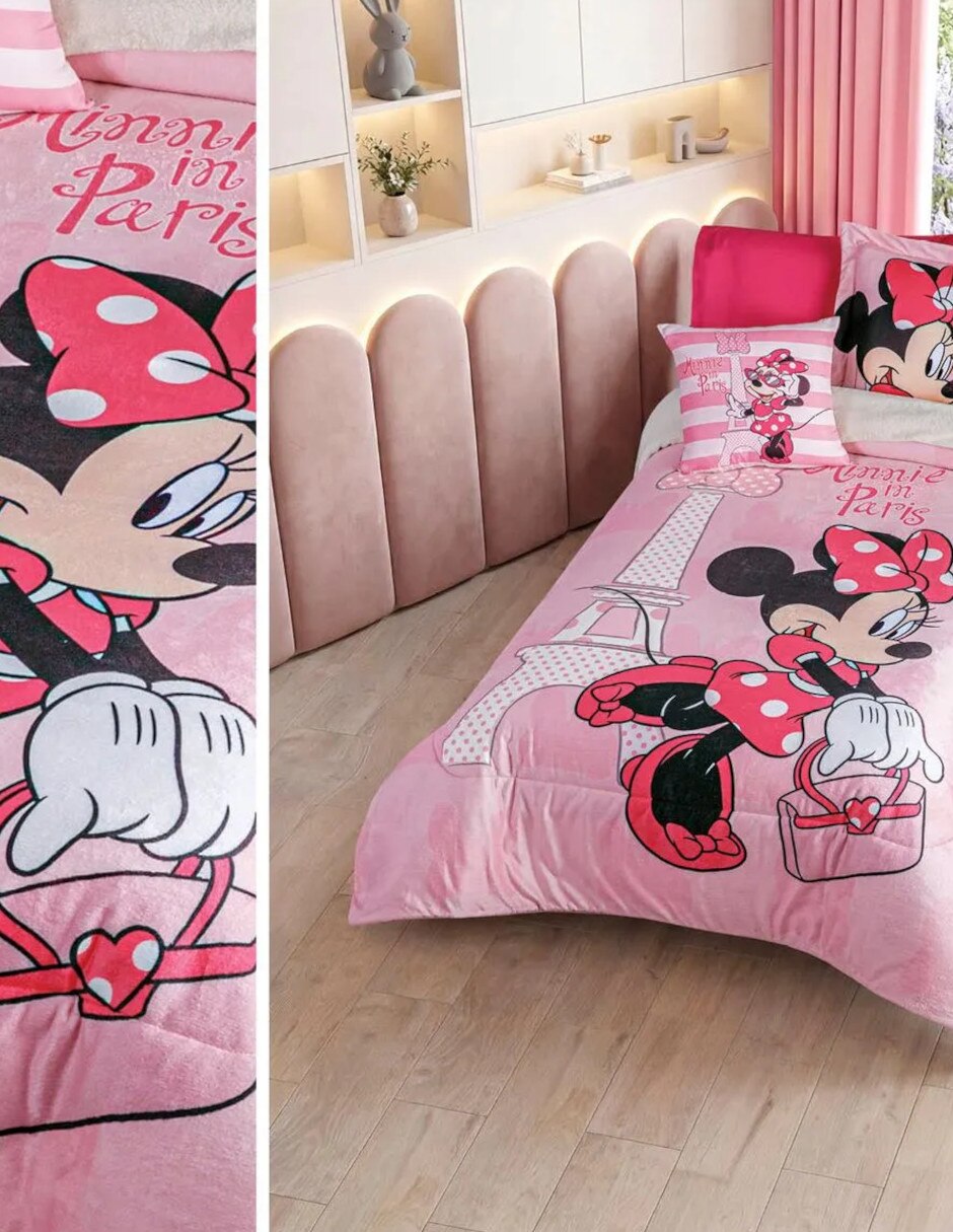 Cobertor Minnie Minnie Francia estampado Infantil 3