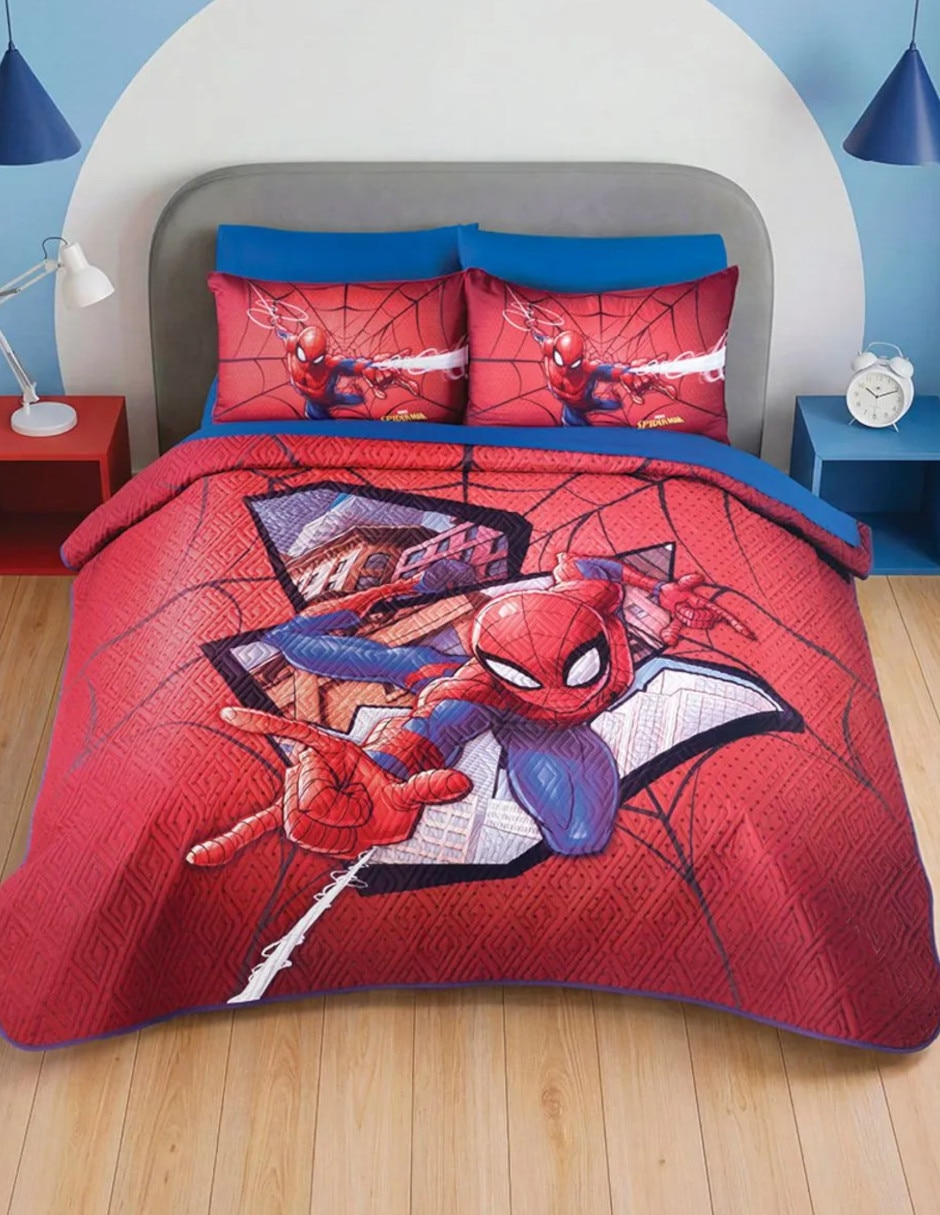 Colcha Spider Man Red
