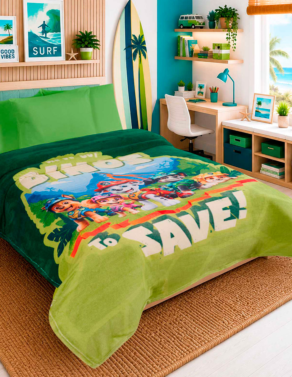 Cobertor Paw Patrol Serenity Dinos estampado Infantil 5