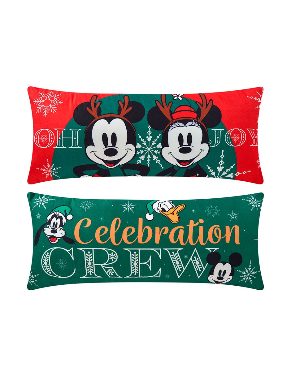 Almohada Súper Jumbo Mickey Navidad Crew firmeza Media Almohada Súper Jumbo Mickey Navidad Crew firmeza Media