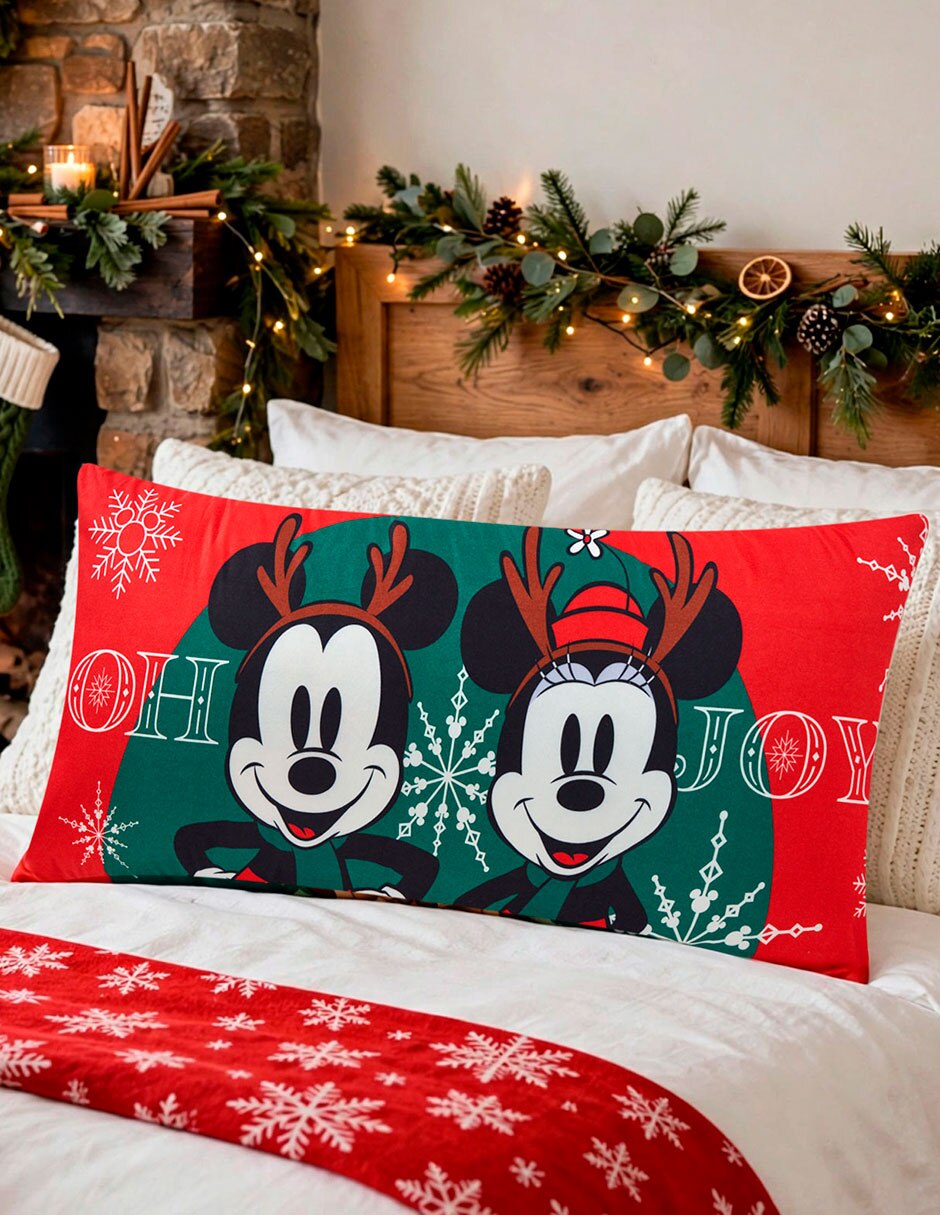 Almohada Súper Jumbo Mickey Navidad Crew firmeza Media 5