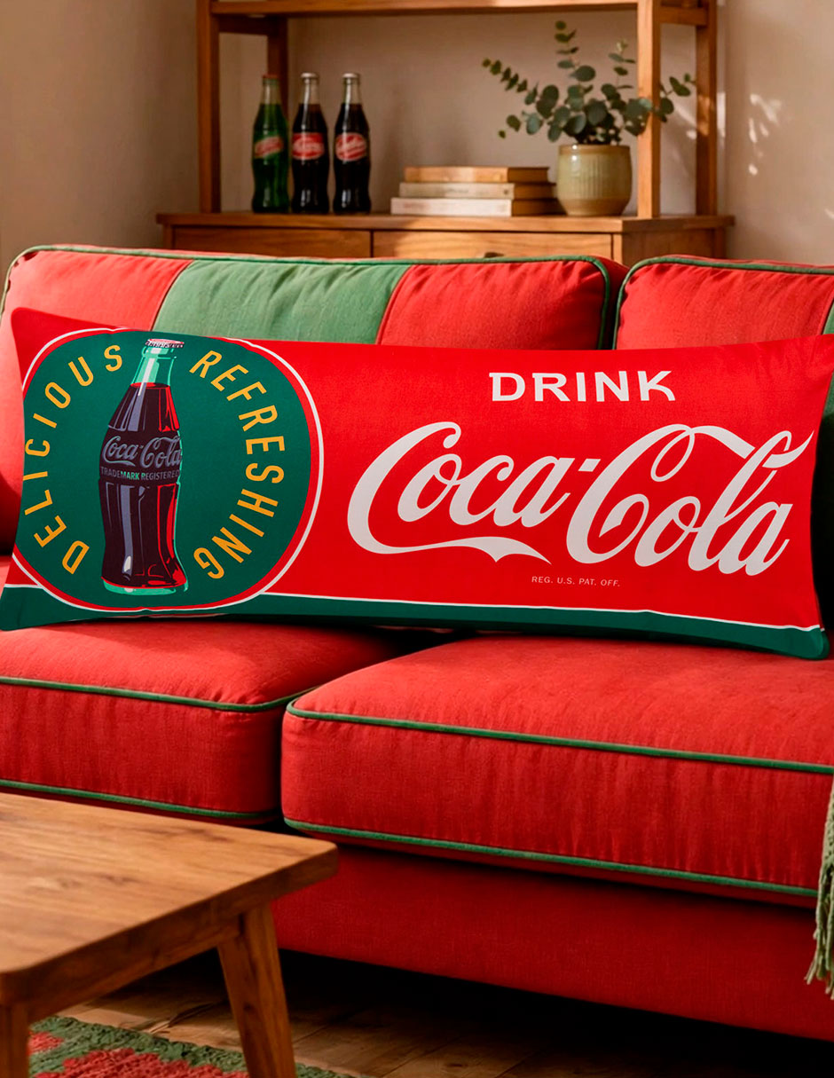 Almohada Súper Jumbo Coca-Cola Logo firmeza Media 2