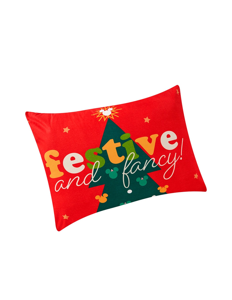 Almohada Reversible Mickey Festive Navidad firmeza Media 2