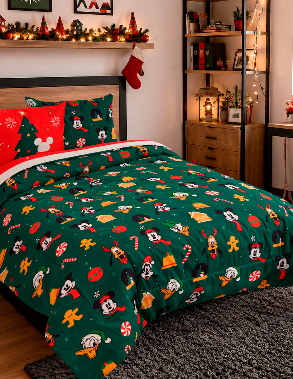 Set edredón Microfibra Celebration Navidad Mickey Mouse 10