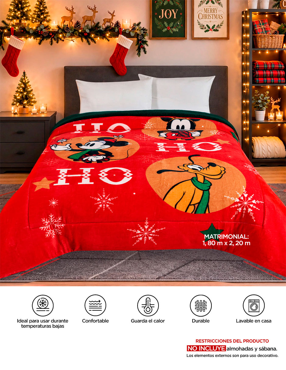 Edredón Serenity Navidad Mickey Mouse 7
