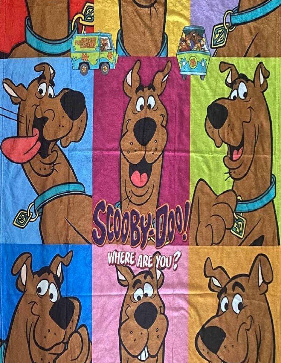 Frazada Clásica de tejido Suave Scooby Doo 2