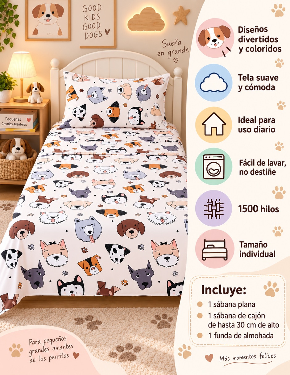 Juego de sábanas de Microfibra 1500 hilos 3