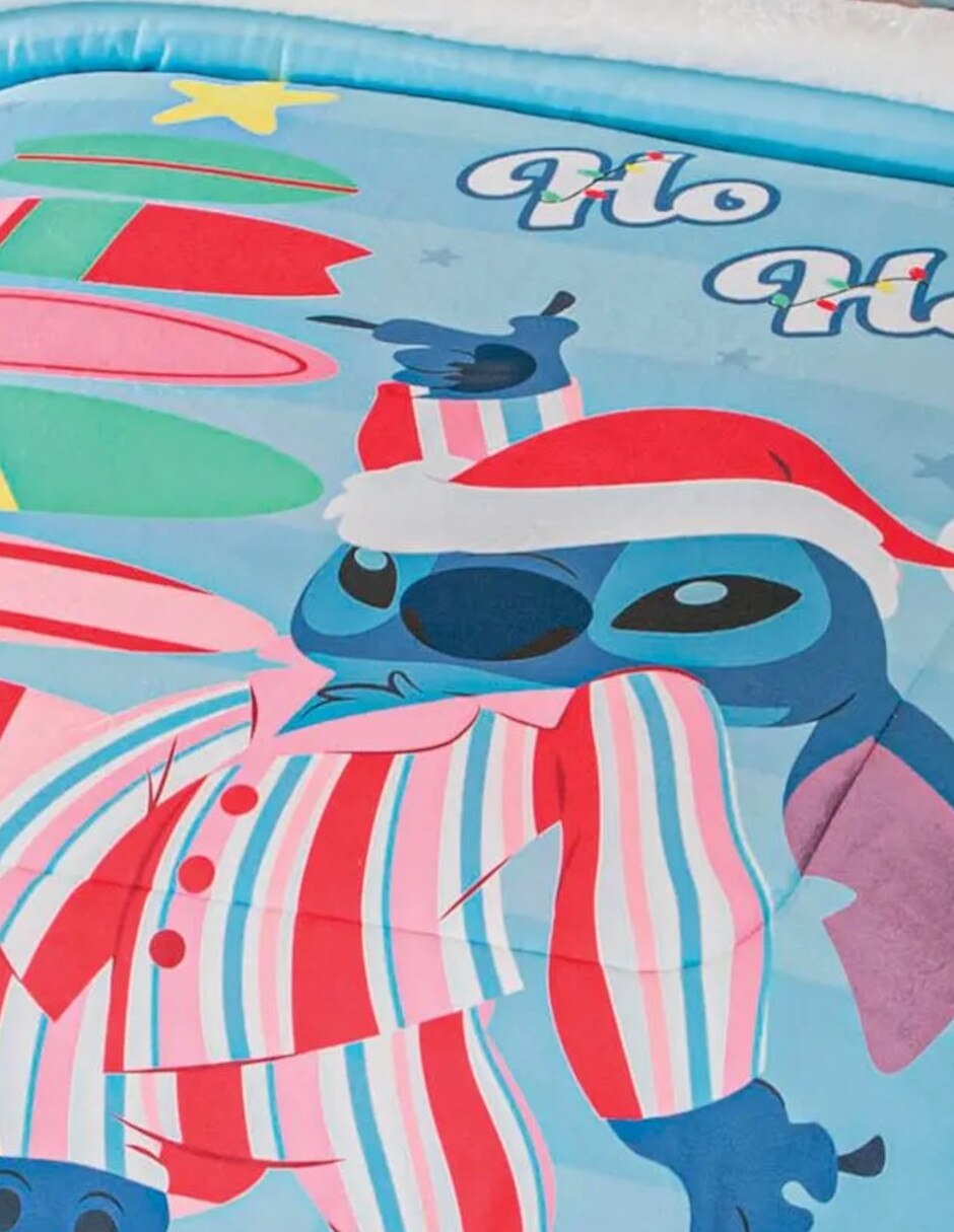 Cobertor Navidad Stitch Santa estampado Infantil 2