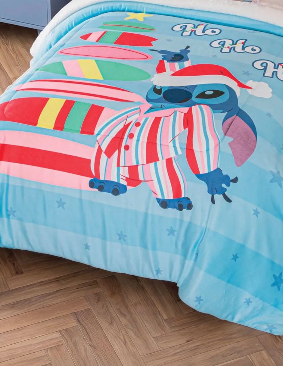 Cobertor Navidad Stitch Santa estampado Infantil 4