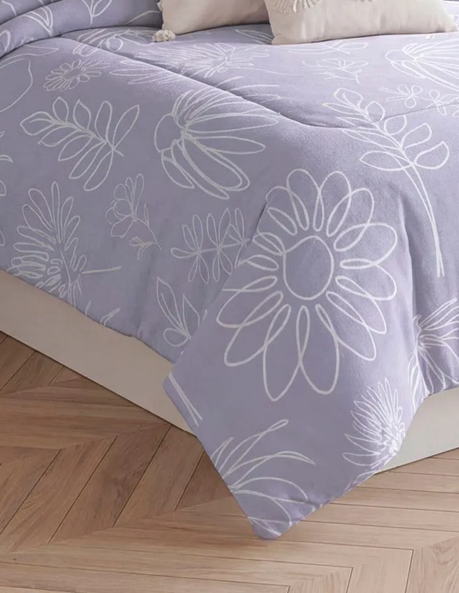 Cobertor No aplica Winter Lilla Bloom estampado Floral 2
