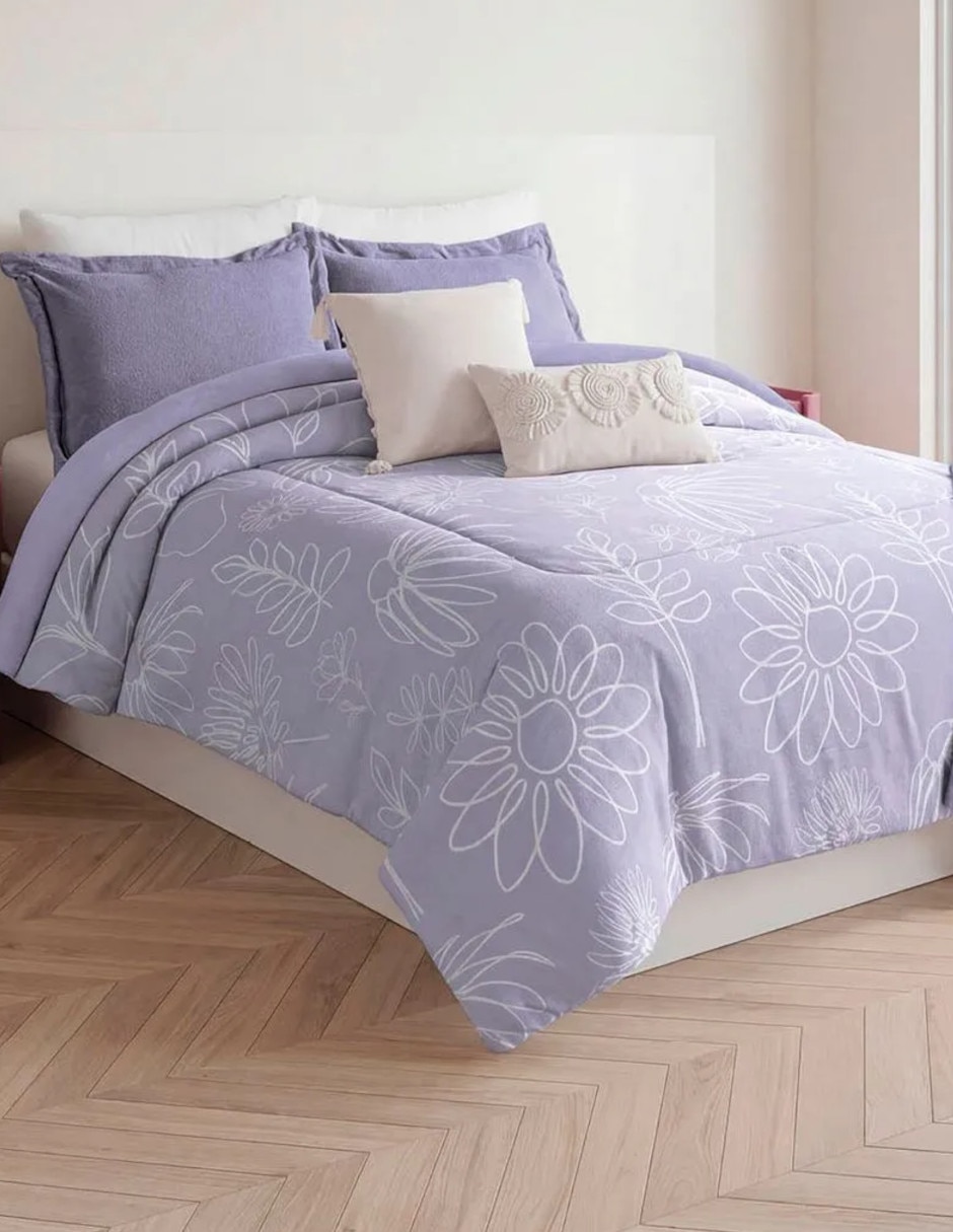 Cobertor No aplica Winter Lilla Bloom estampado Floral 3