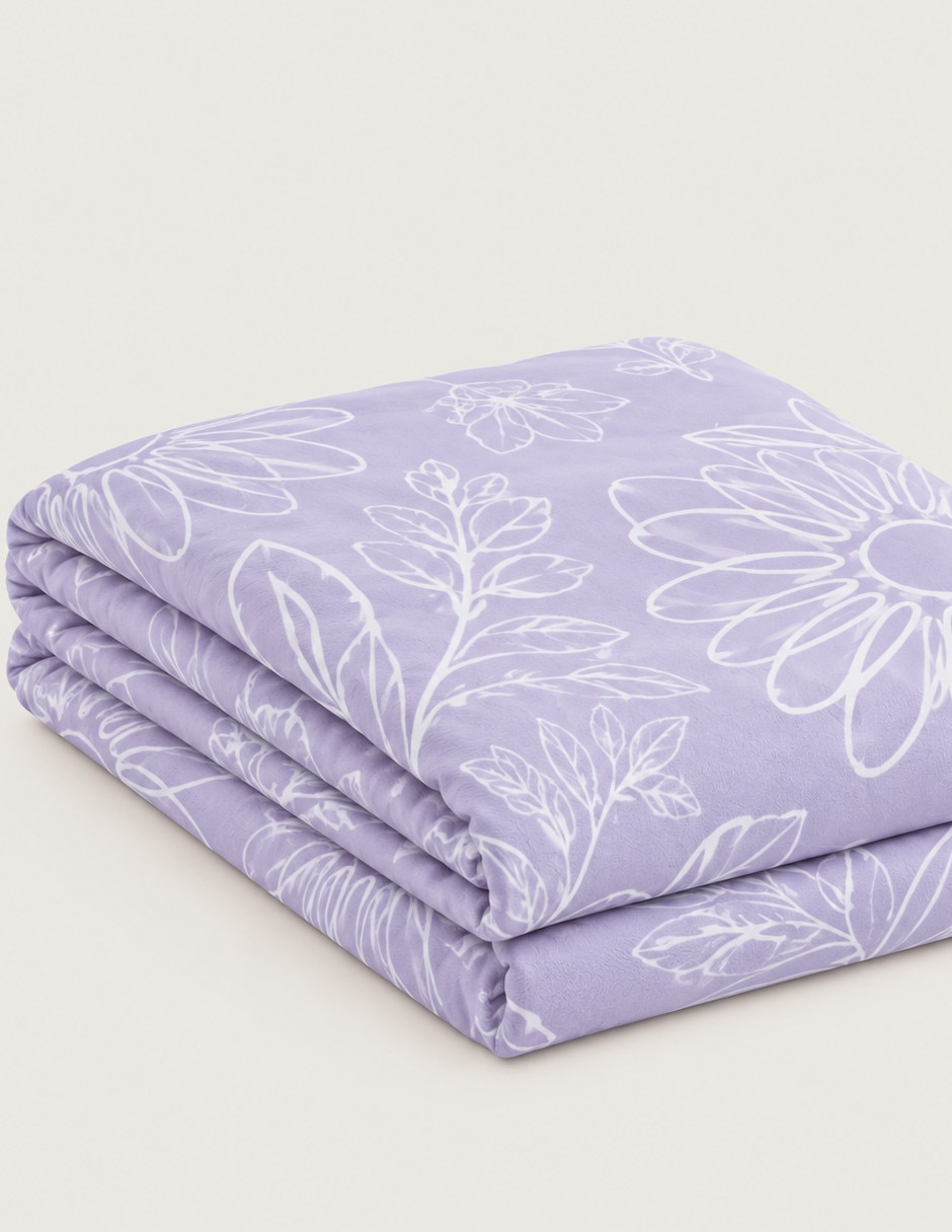 Cobertor No aplica Ligero Violetto Garden estampado Floral 2