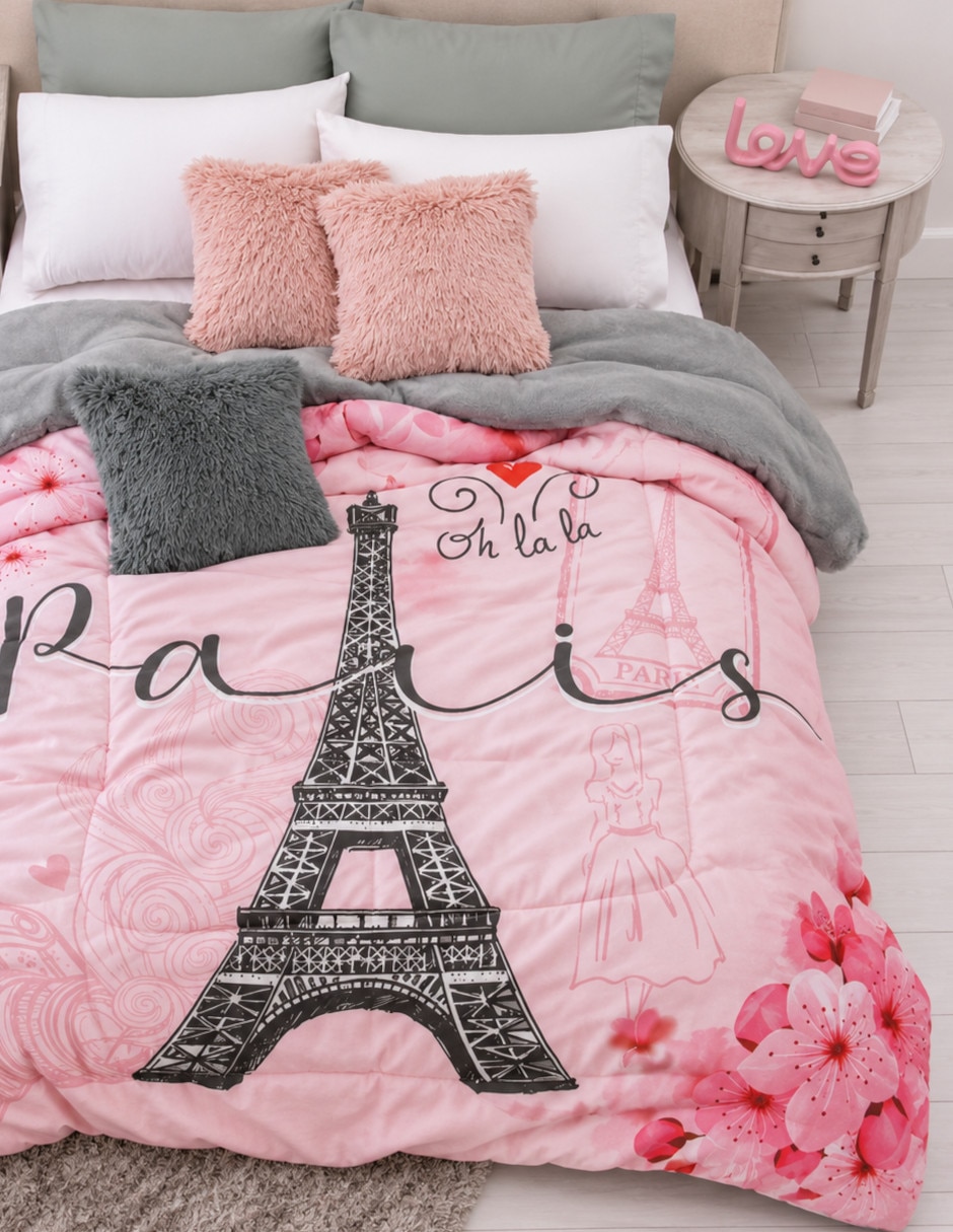 Cobertor No aplica Invernal Dolce Paris estampado Gráfico