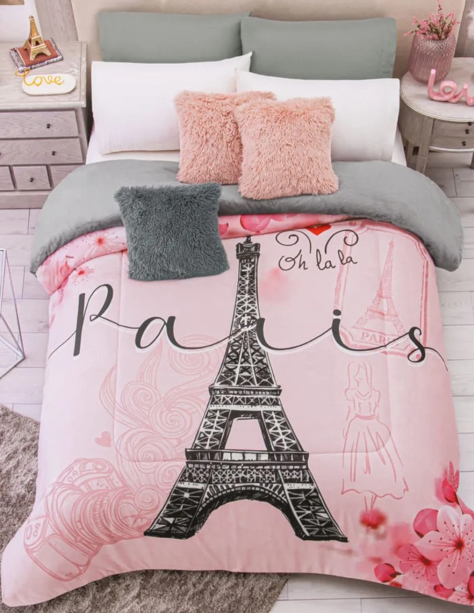 Cobertor No aplica Invernal Dolce Paris estampado Gráfico 3