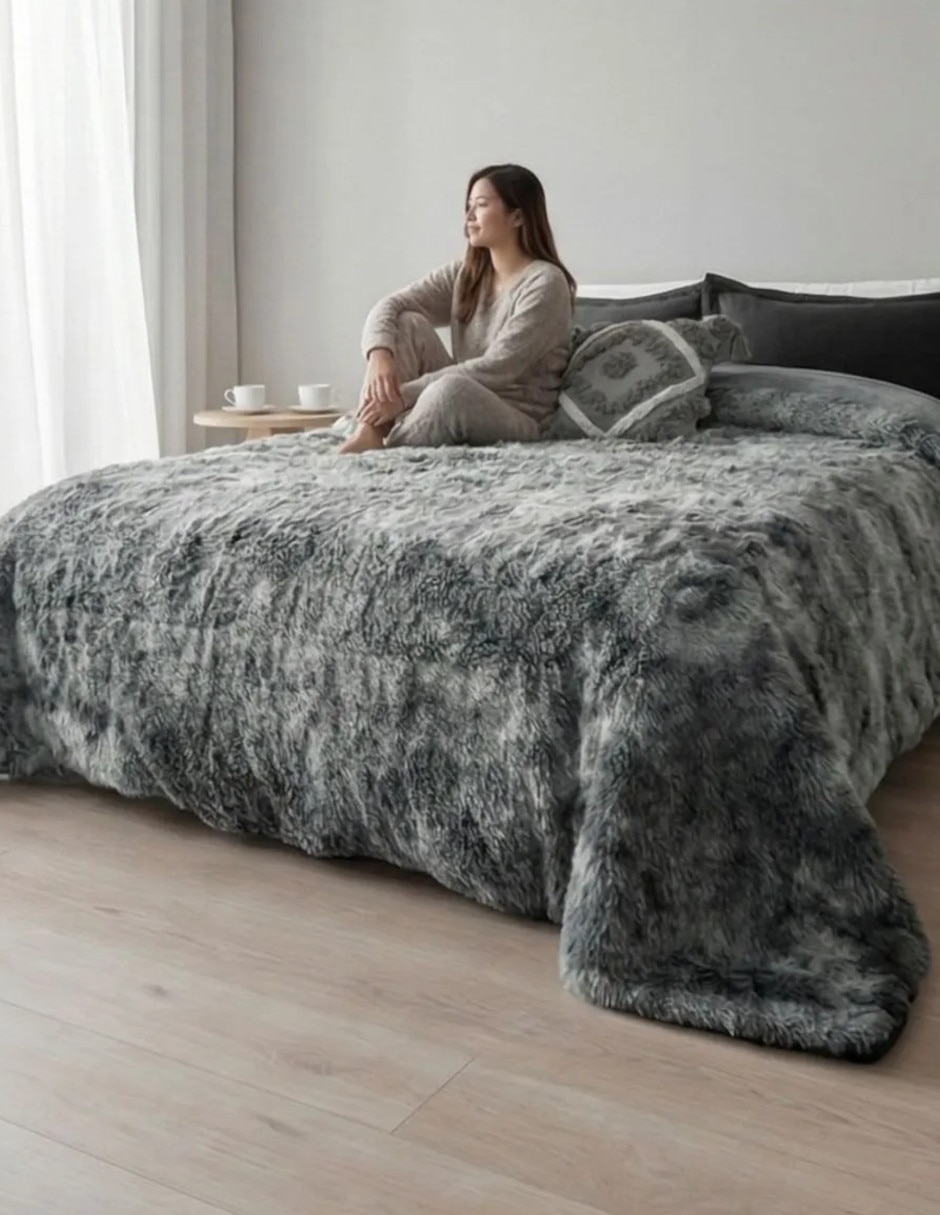 Cobertor No aplica Faux Fur Nuvola estampado Texturizado 2