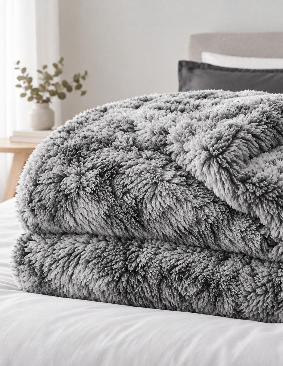 Cobertor No aplica Faux Fur Nuvola estampado Texturizado 3