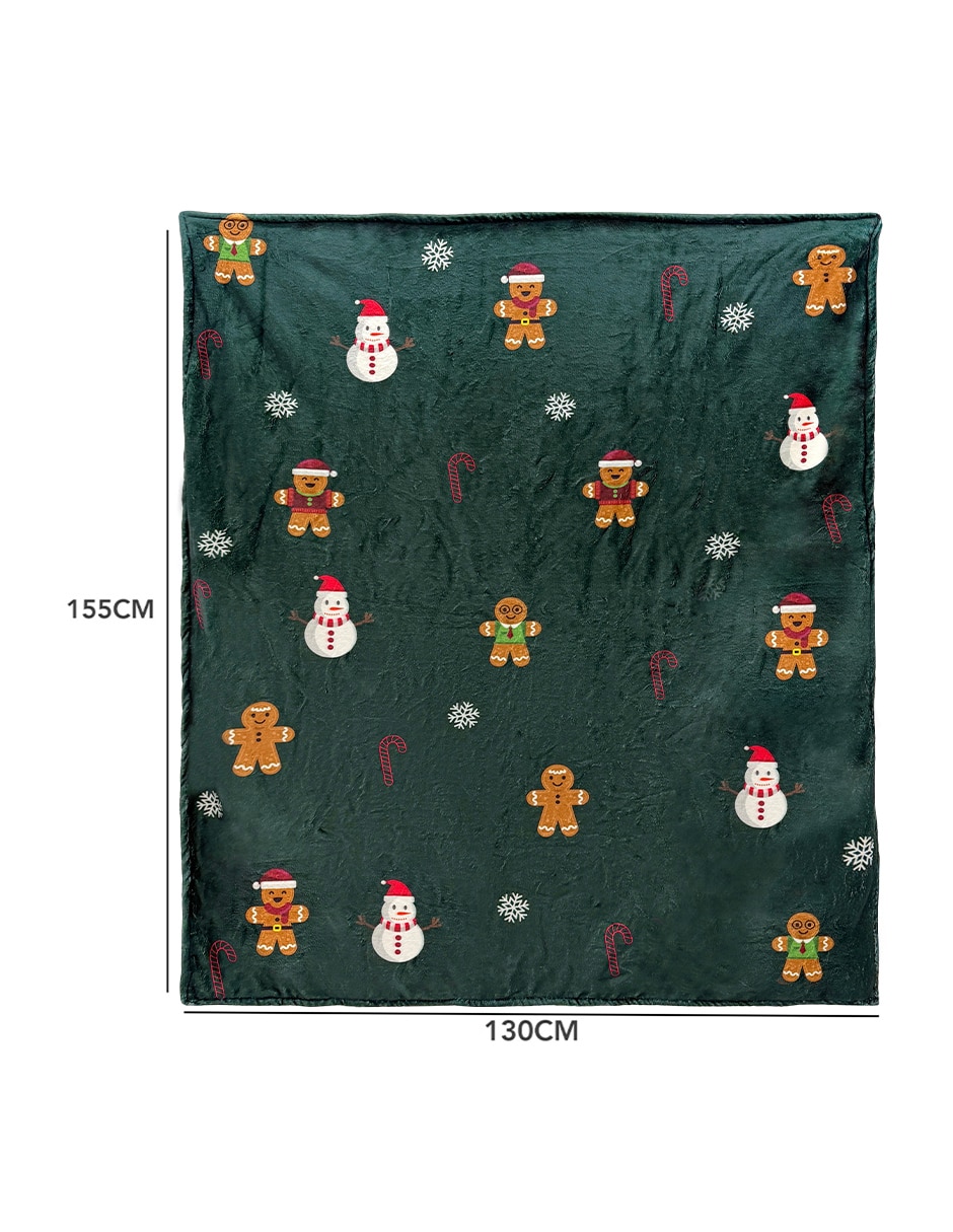 Frazada de tejido suave navidad 10