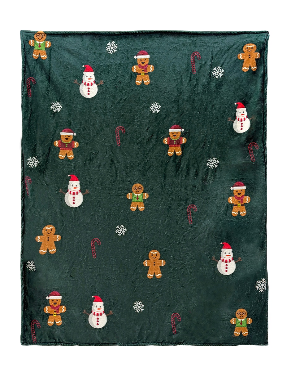 Frazada de tejido suave navidad 4